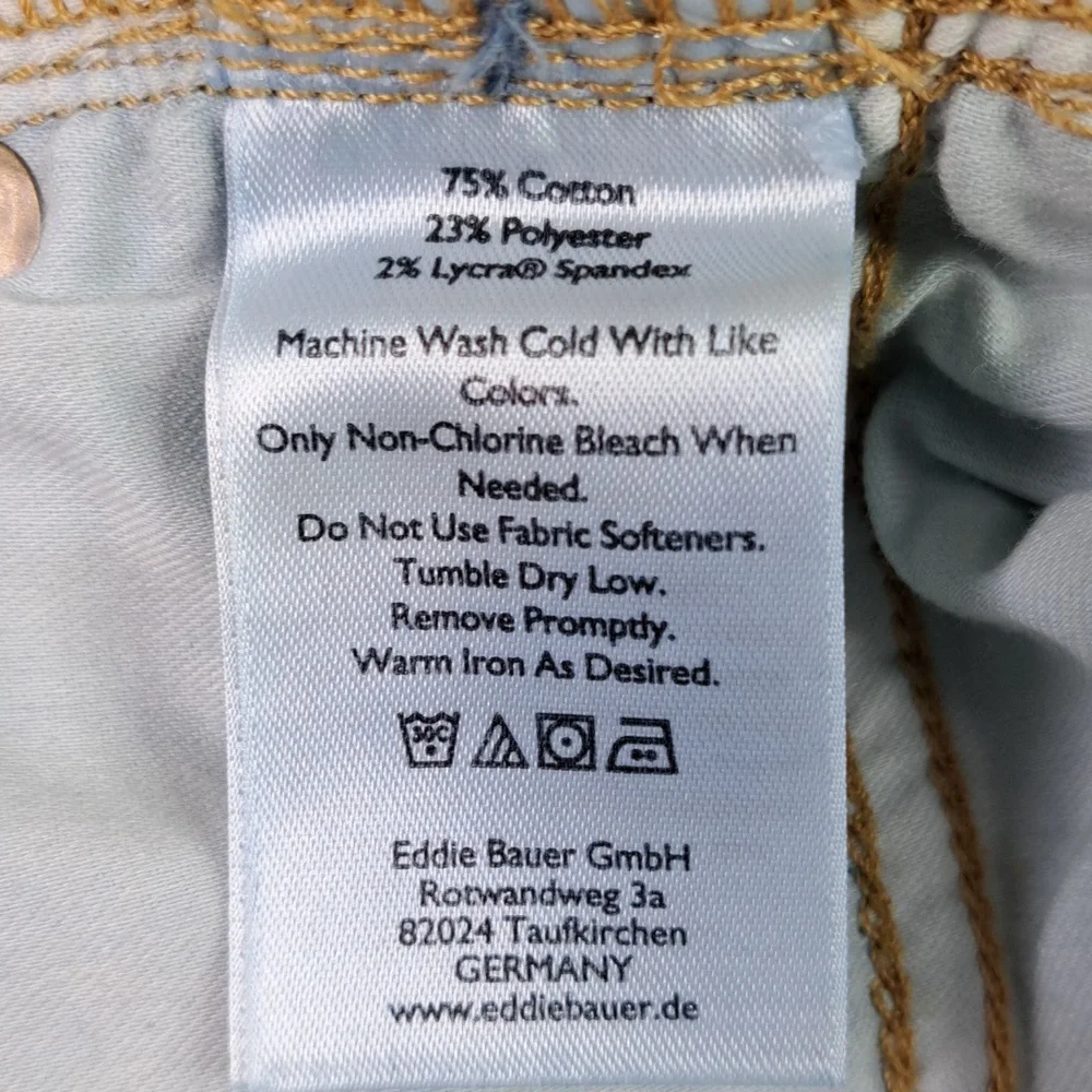 New Eddie Bauer Voyager High Rise Straight Sorbtek Blue Jeans Size 20W - Picture 16 of 17